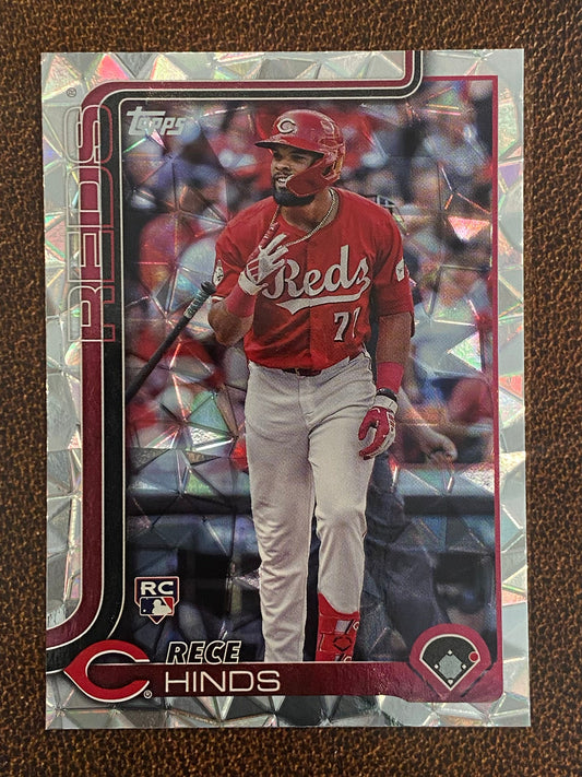 Rece Hinds - 2025 Topps Series 1 - Diamante - Reds