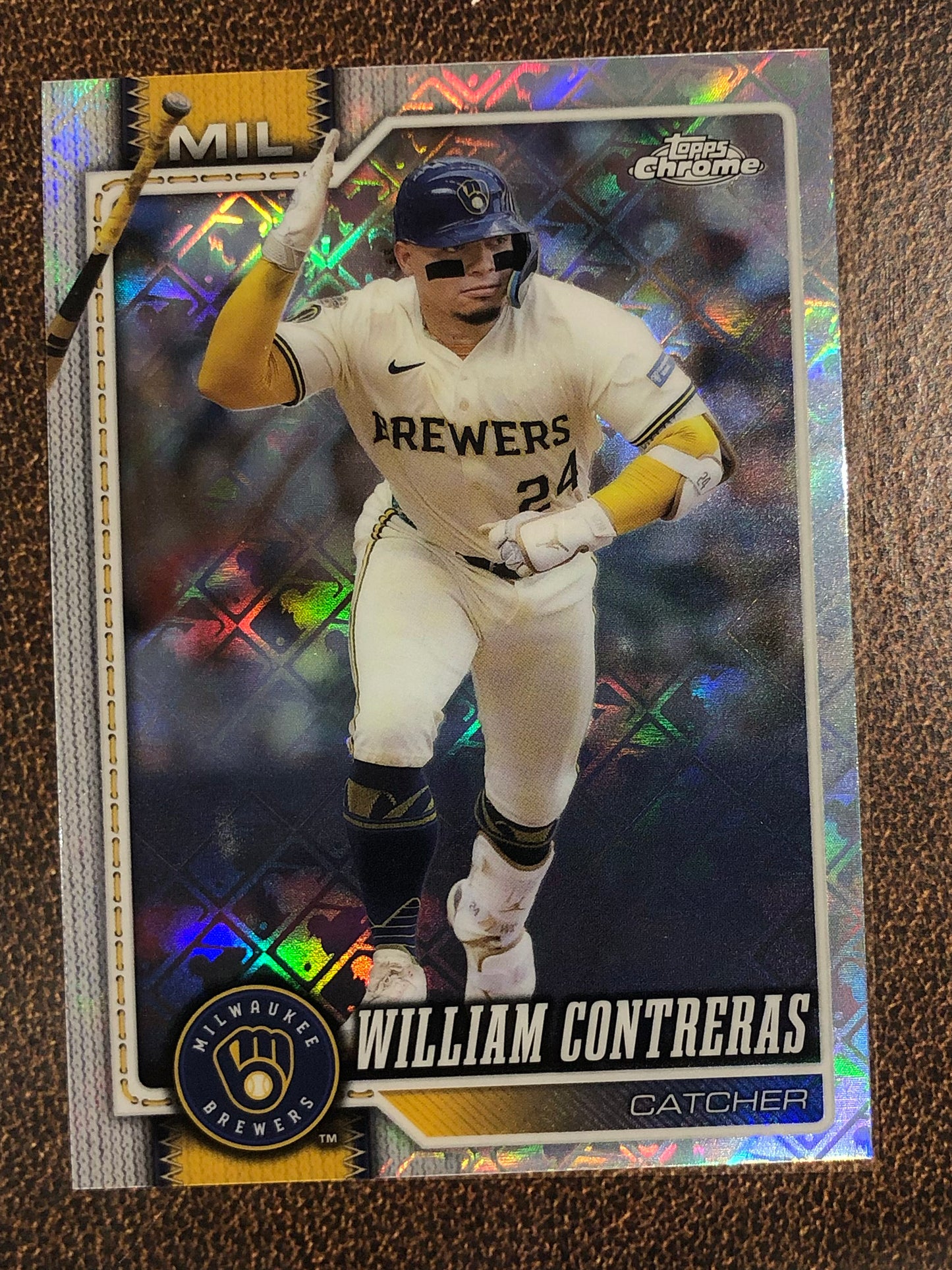 William Contreras - 2026 Topps Chrome Logofractor - Base Logofractor - Brewers