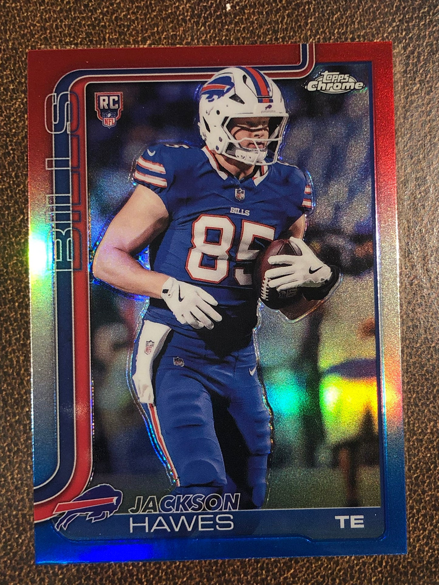 Jackson Hawes - 2025 Topps Chrome - Red, White and Blue Refractor - Bills