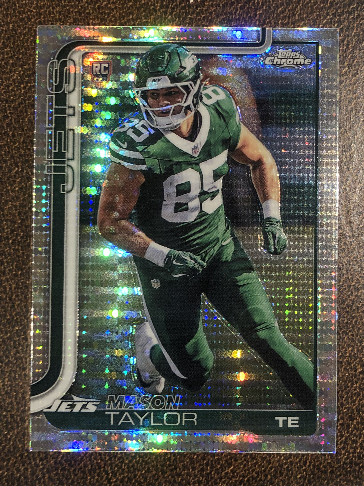Mason Taylor - 2025 Topps Chrome - Prizm Refractor - Jets
