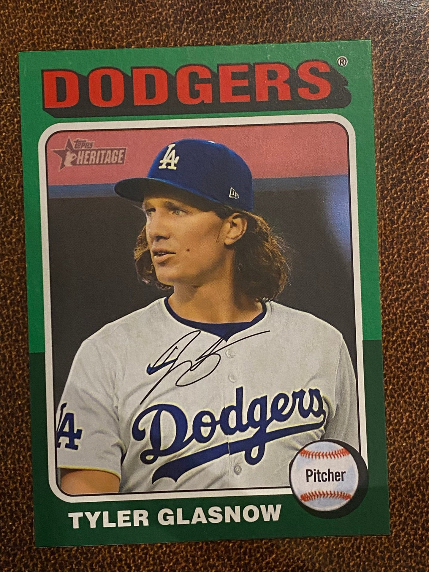 Tyler Glasnow - 2024 Topps Heritage High Number - Green Border - Dodgers