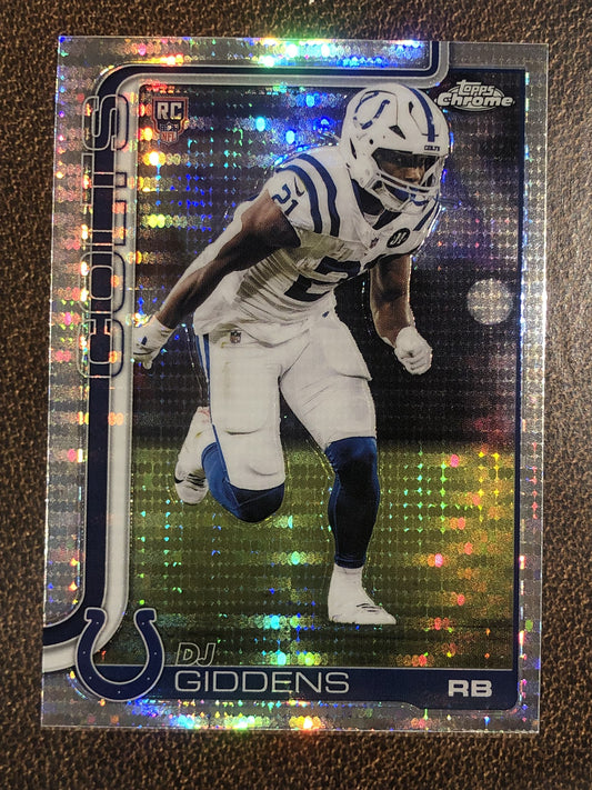 DJ Giddens - 2025 Topps Chrome - Prizm Refractor - Colts