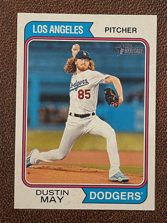 Dustin May - 2023 Topps Heritage - Short Print - Dodgers