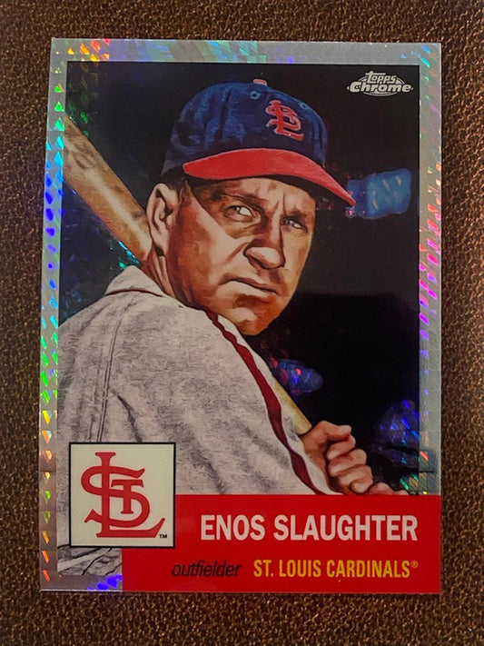 Enos Slaughter - 2022 Topps Chrome Platinum Anniversary - Prism Refractor - Cardinals