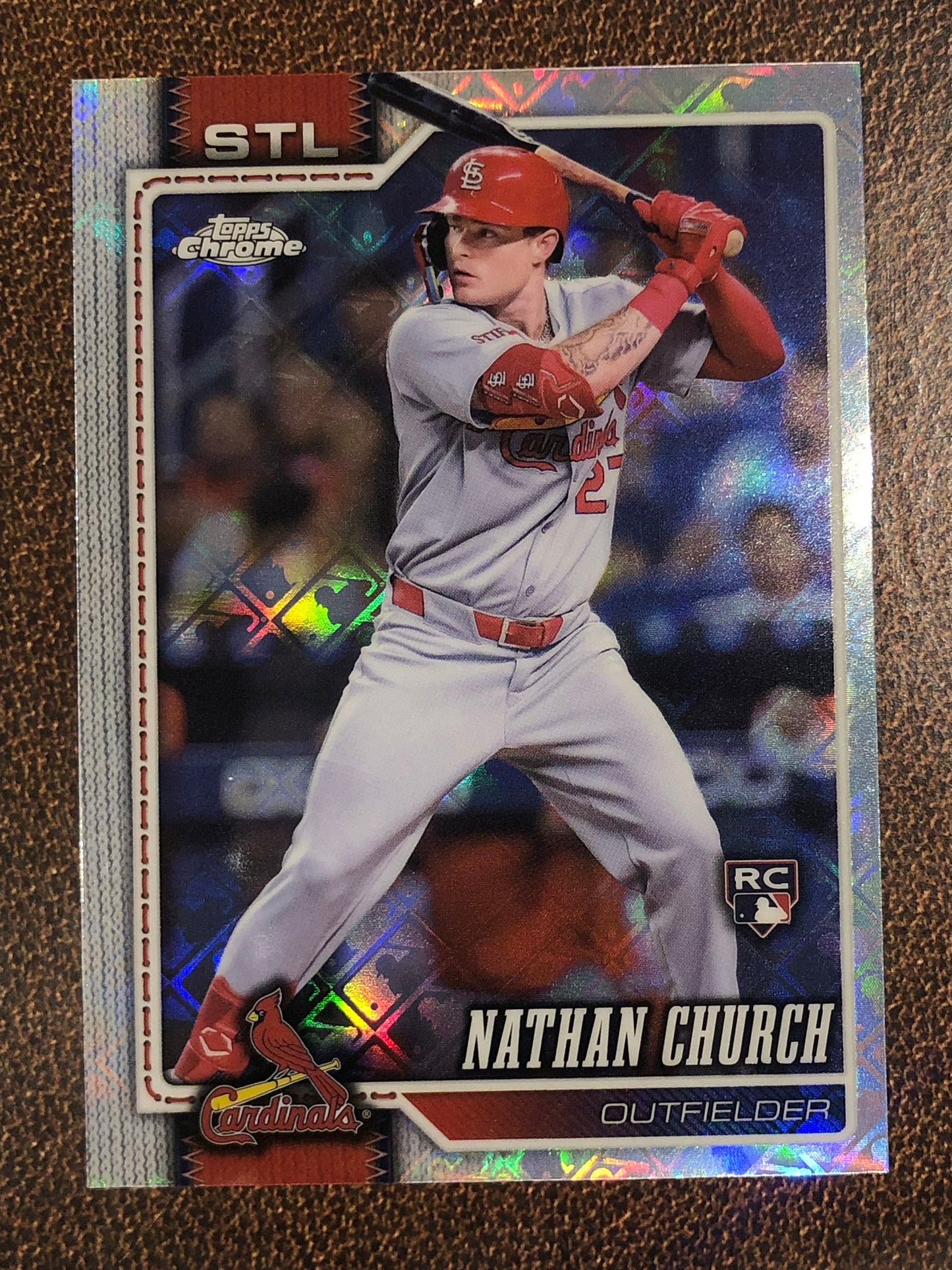 Nathan Church - 2026 Topps Chrome Logofractor - Base Logofractor - Cardinals
