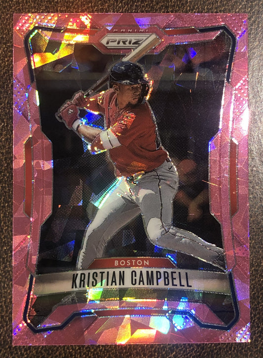 Kristian Campbell - 2026 Panini Prizm - Pink Ice - Red Sox