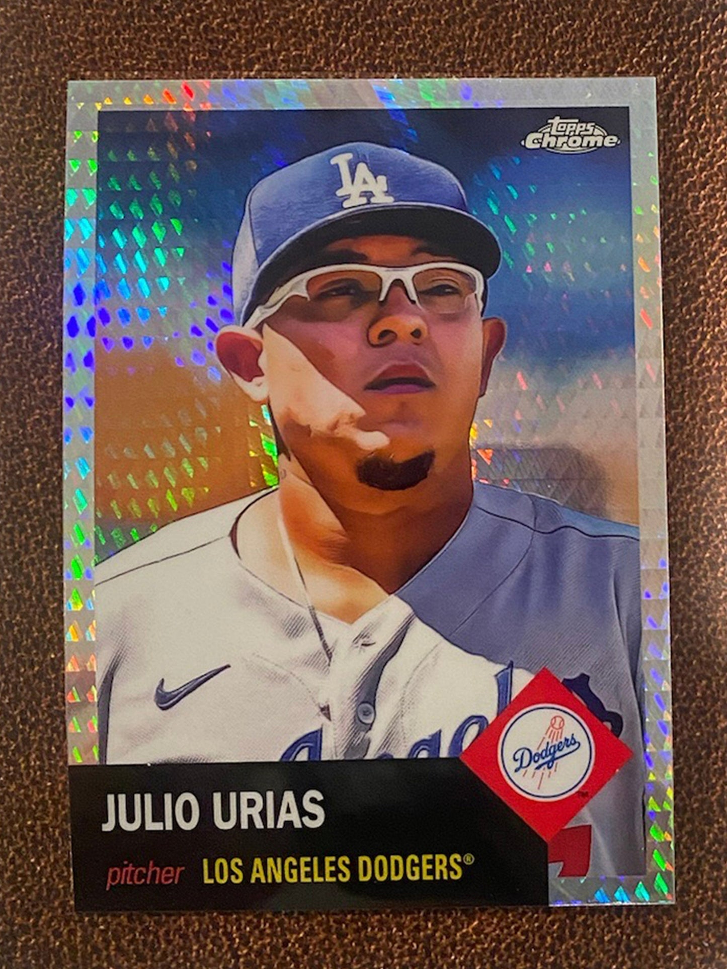 Julio Urias - 2022 Topps Chrome Platinum Anniversary - Prism Refractor - Dodgers