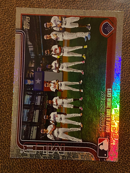 Texas Rangers - 2025 Topps Series 2 - Fanatics Exclusive Topps Foil Border (Texas Taters) - Rangers