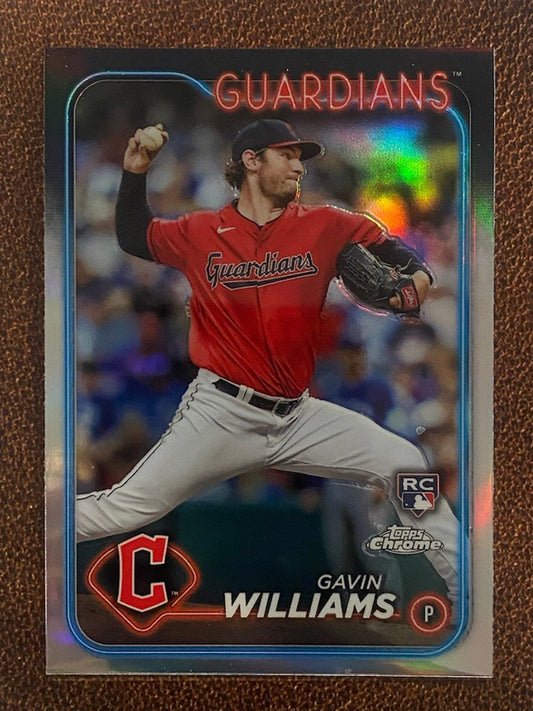 Gavin Williams - 2024 Topps Chrome - Refractor - Guardians