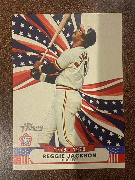 Reggie Jackson - 2025 Topps Heritage High Number - Bicentennial Stars Insert - Orioles