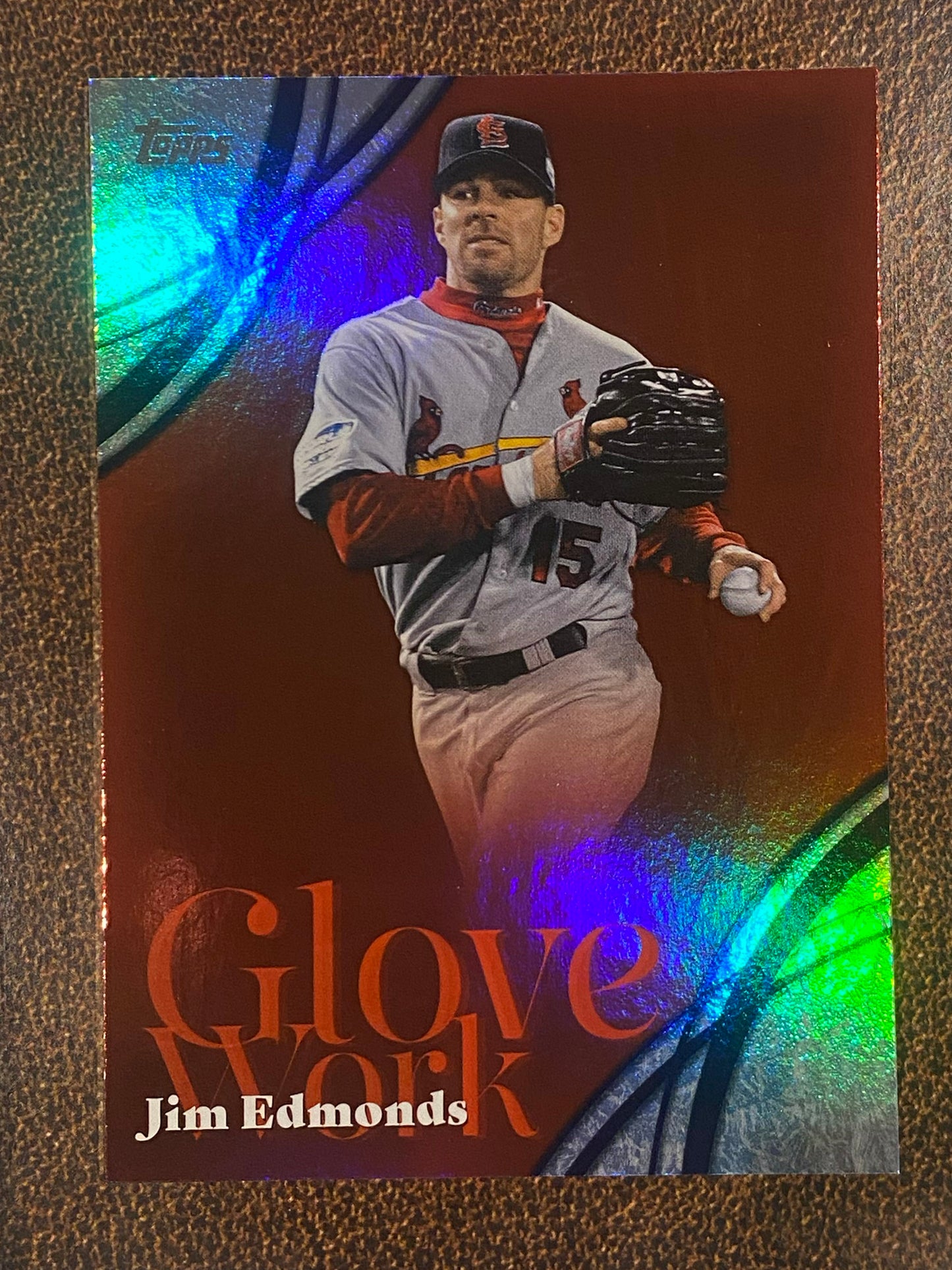 Jim Edmonds - 2026 Topps Series 2 - Glove Work - Cardinals