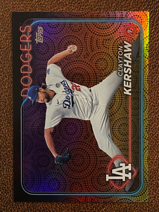 Clayton Kershaw - 2024 Topps Series 2 - Holiday Parallel - Dodgers
