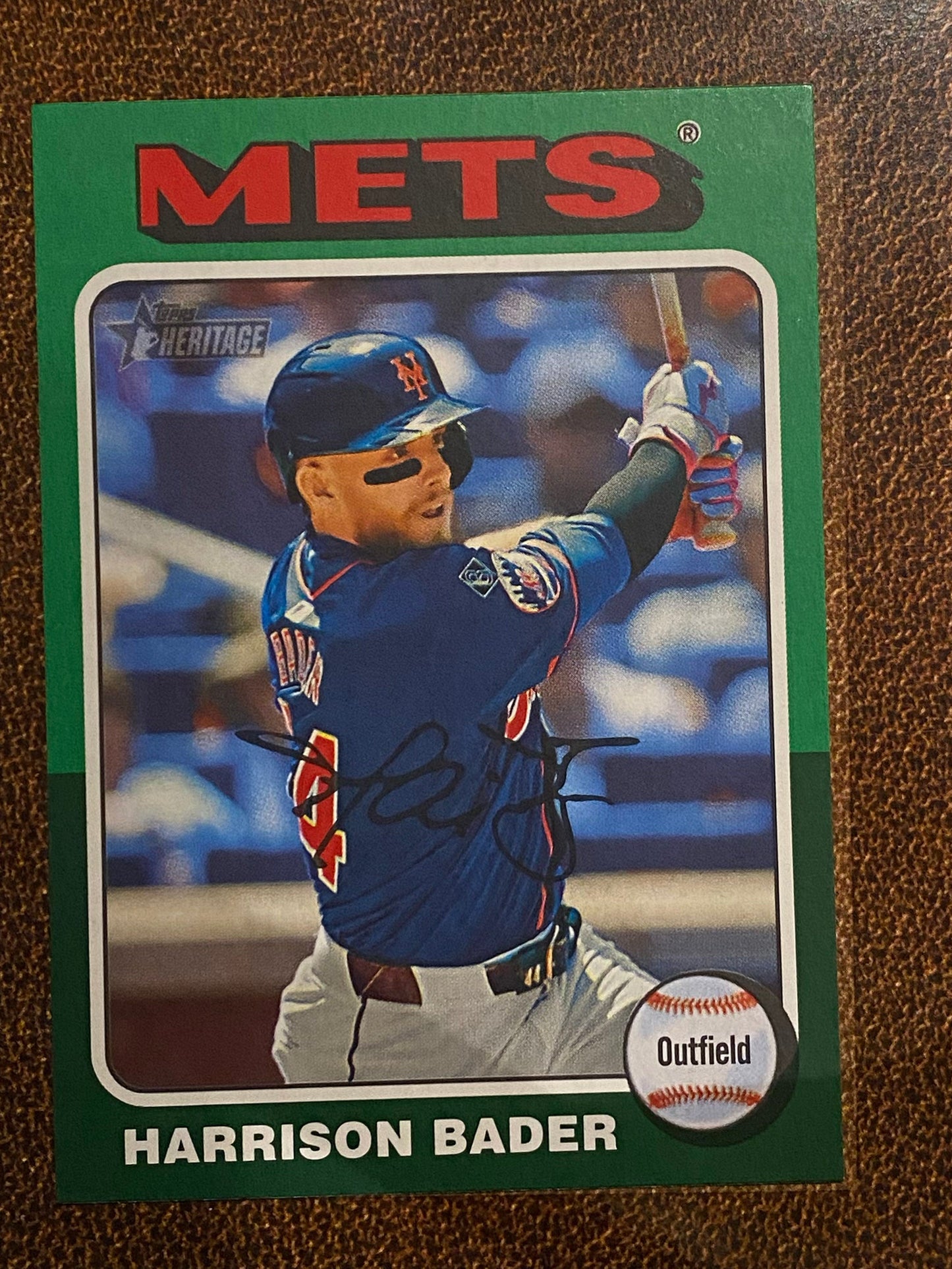 Harrison Bader - 2024 Topps Heritage High Number - Green Border - Reds