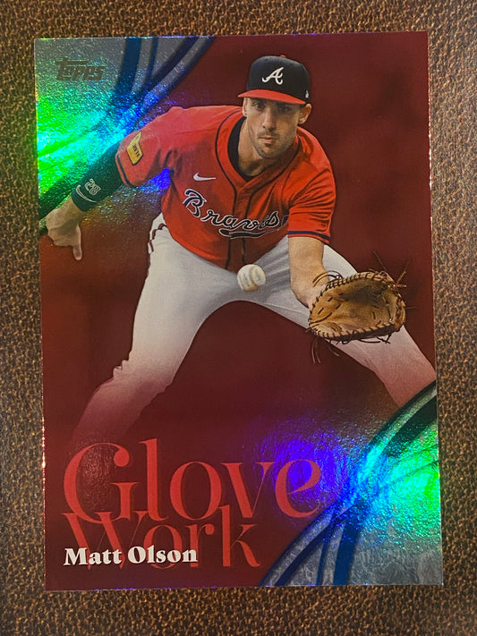 Matt Olson - 2026 Topps Series 2 - Glove Work - Braves
