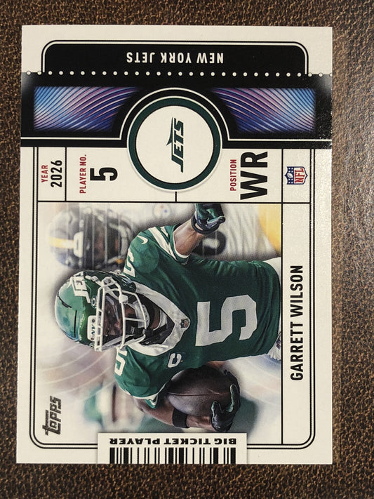 Garrett Wilson - 2026 Topps Flagship - Big Ticket Player Insert - Jets