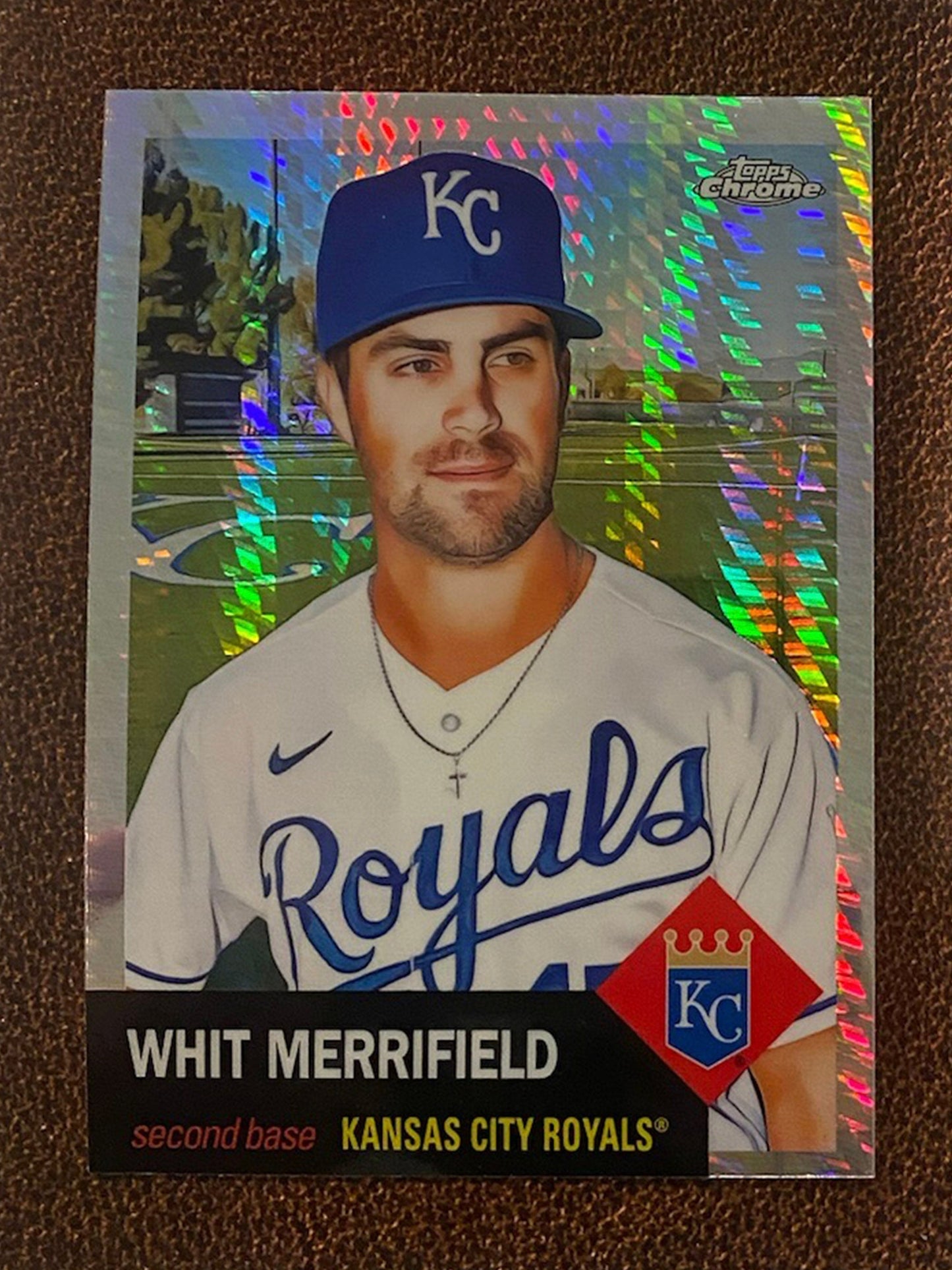 Whit Merrifield - 2022 Topps Chrome Platinum Anniversary - Prism Refractor - Royals