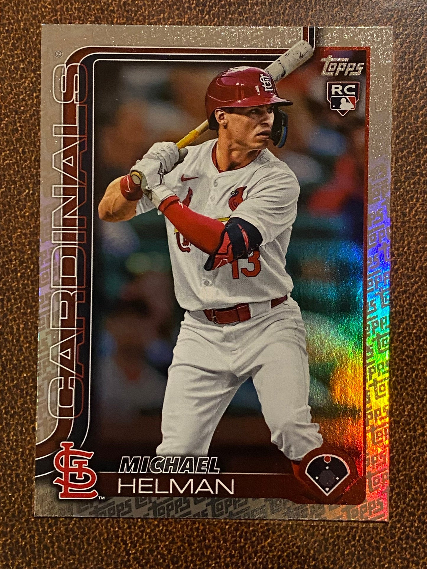 Michael Helman - 2025 Topps Series 2 - Fanatics Exclusive Topps Foil Border - Cardinals