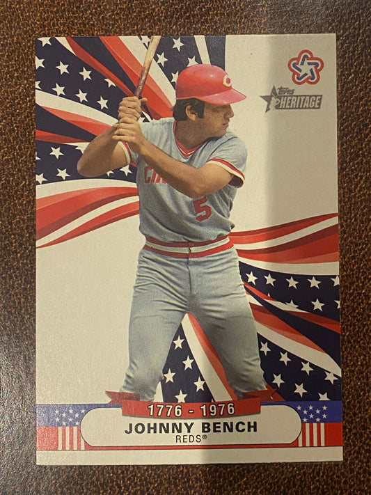 Johnny Bench - 2025 Topps Heritage High Number - Bicentennial Stars Insert - Reds