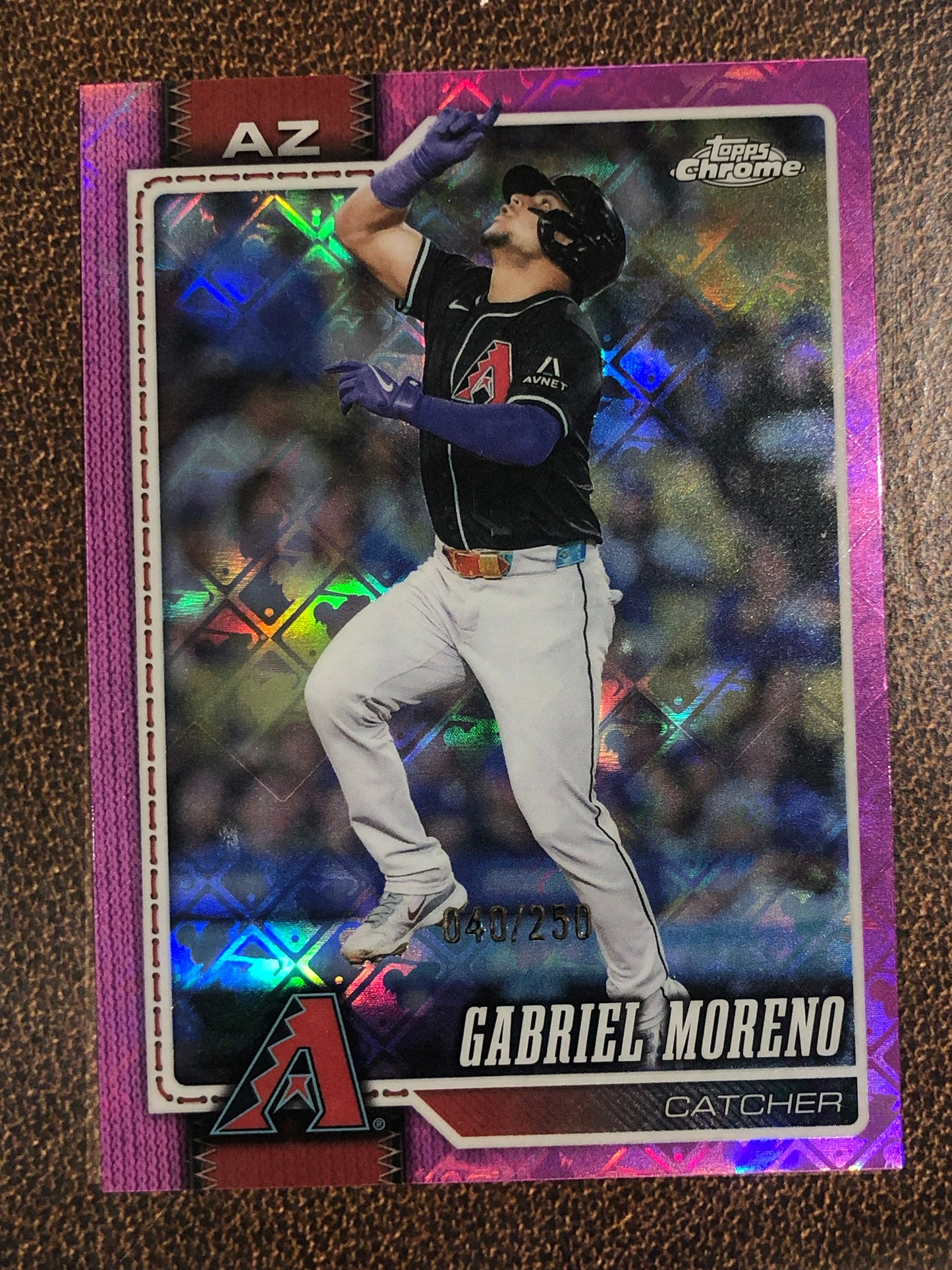 Gabriel Moreno - 2026 Topps Chrome Logofractor - PINK /250 - Diamondbacks
