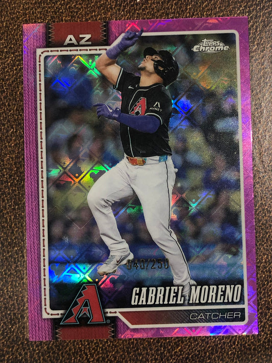 Gabriel Moreno - 2026 Topps Chrome Logofractor - PINK /250 - Diamondbacks