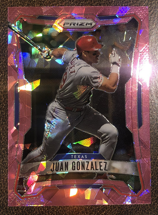 Juan Gonzalez - 2026 Panini Prizm - Pink Ice - Rangers