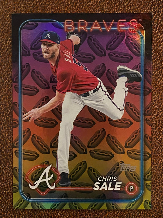 Chris Sale - 2024 Topps Series 2 - Hot Dog Parallel - Braves