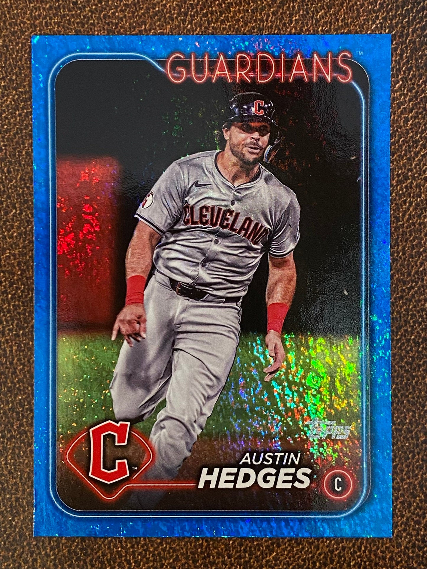 Austin Hedges - 2024 Topps Update - Blue Foil /999 - Guardians