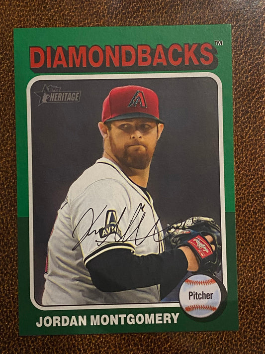 Jordan Montgomery - 2024 Topps Heritage High Number - Green Border - Rangers