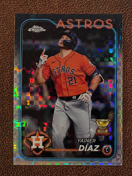 Yainer Diaz - 2024 Topps Chrome - XFractor - Astros