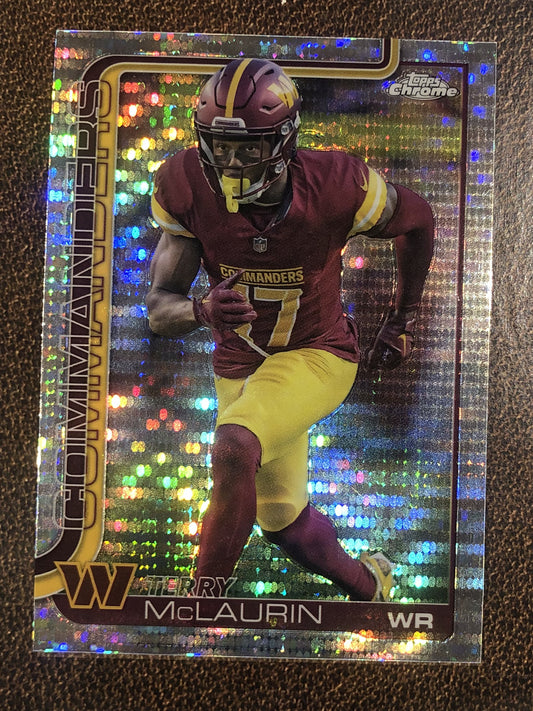 Terry McLaurin - 2025 Topps Chrome - Prizm Refractor - Commanders