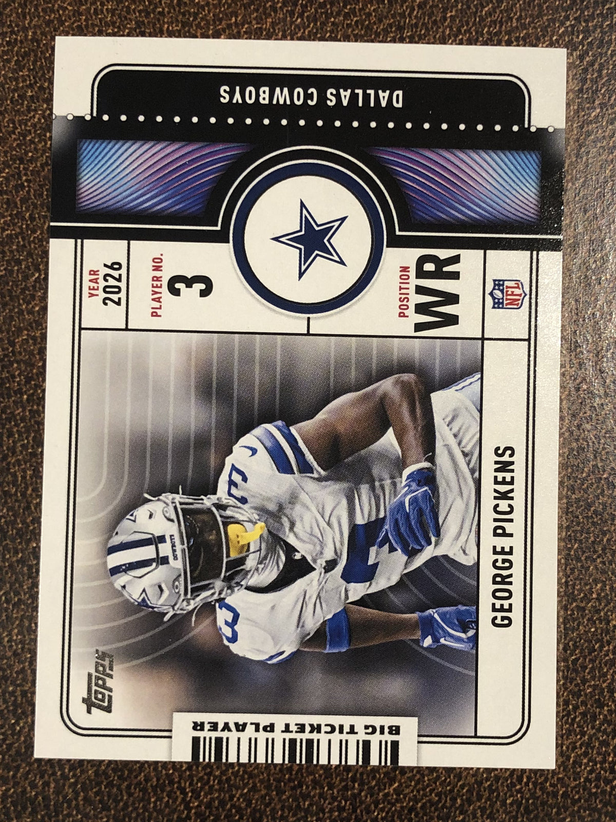 George Pickens - 2026 Topps Flagship - Big Ticket Player Insert - Cowboys