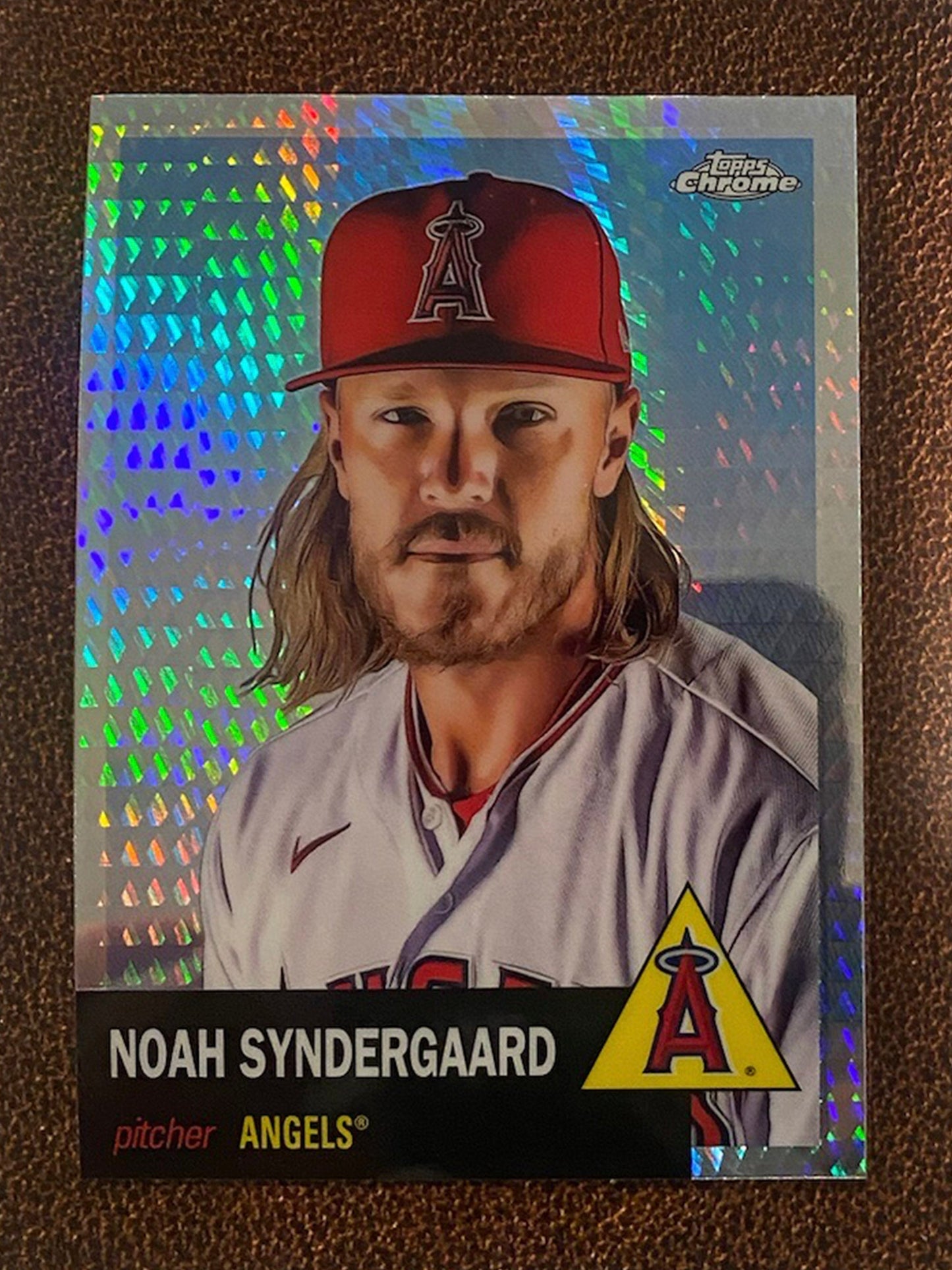 Noah Syndergaard - 2022 Topps Chrome Platinum Anniversary - Prism Refractor - Angels