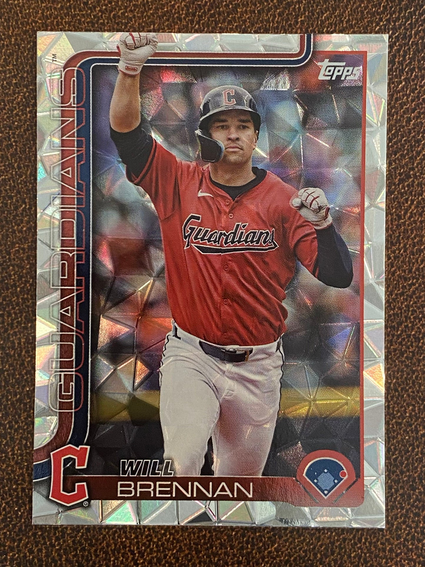 Will Brennan - 2025 Topps Series 1 - Diamante - Guardians