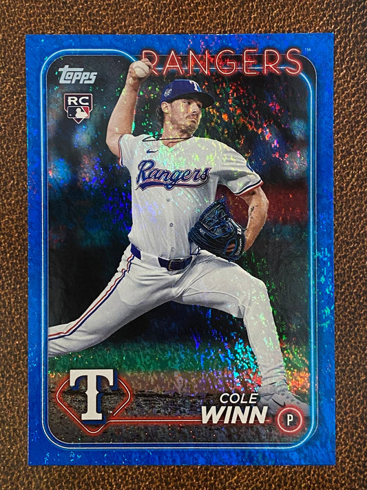 Cole Winn - 2024 Topps Update - Blue Foil /999 - Rangers