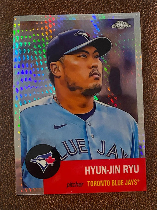 Hyun-Jin Ryu - 2022 Topps Chrome Platinum Anniversary - Prism Refractor - Blue Jays