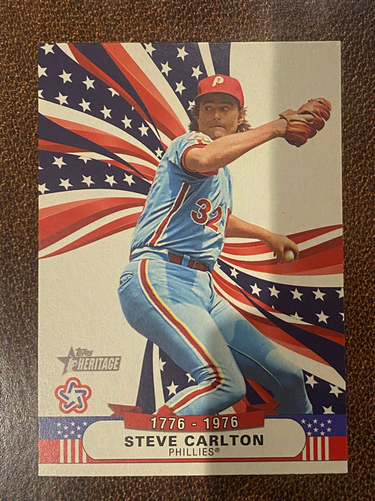 Steve Carlton - 2025 Topps Heritage High Number - Bicentennial Stars Insert - Phillies