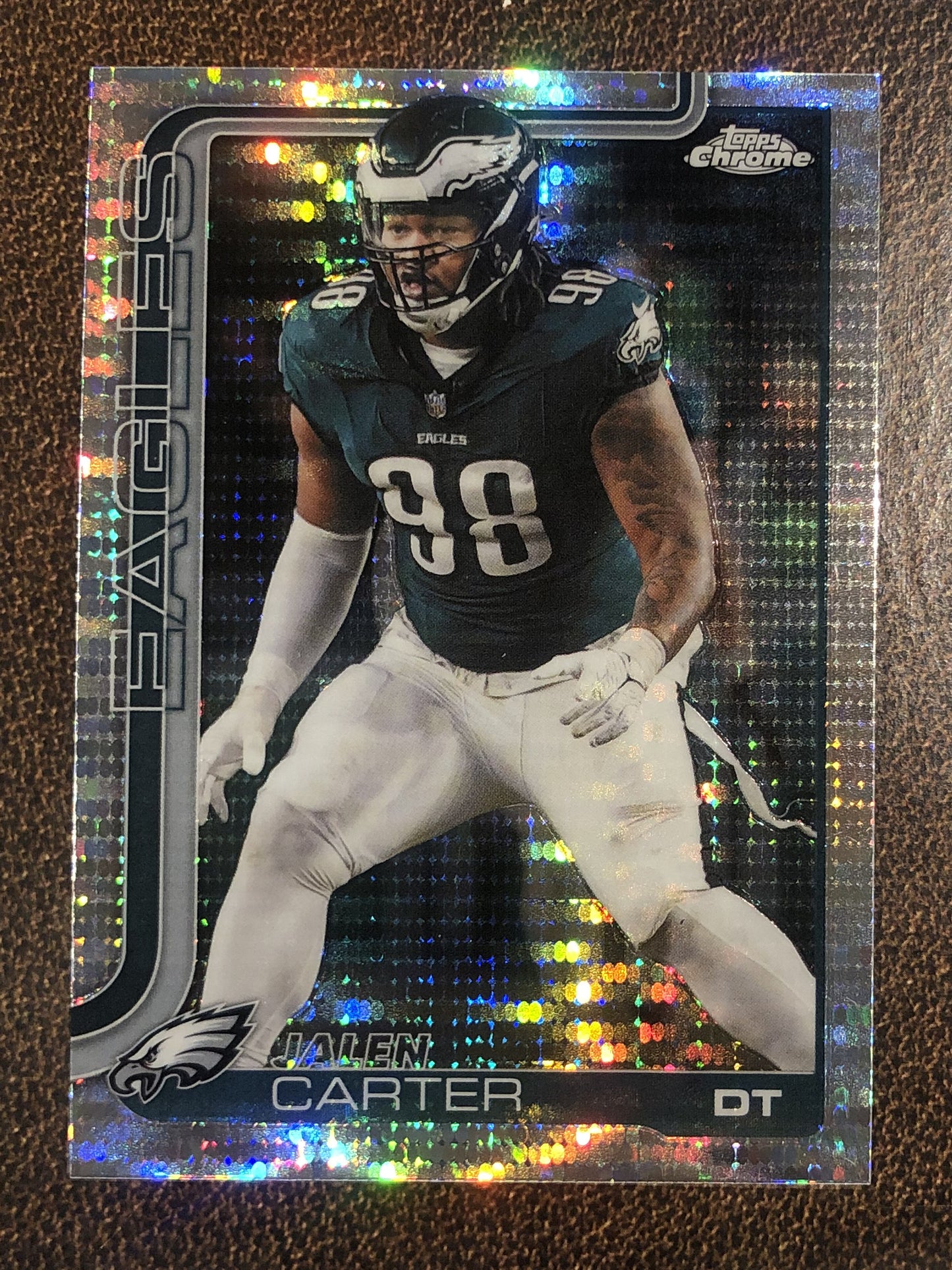 Jalen Carter - 2025 Topps Chrome - Prizm Refractor - Eagles