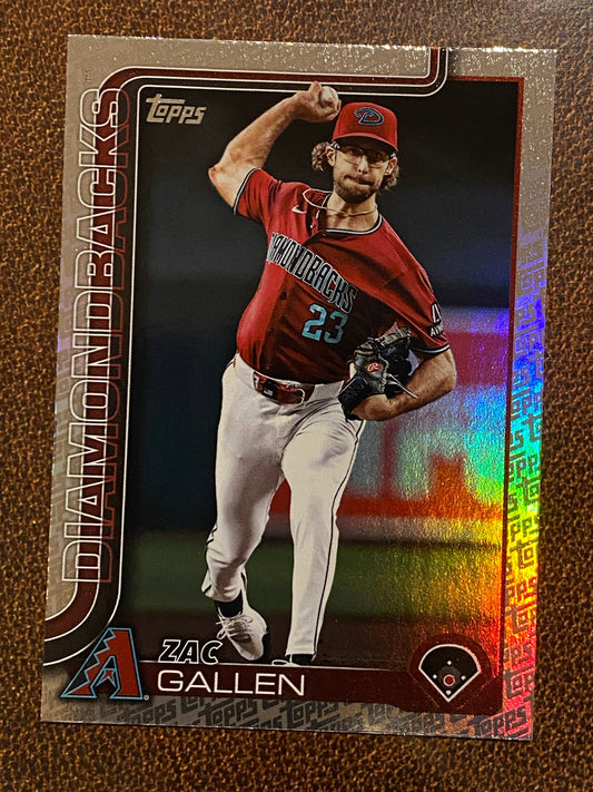 Zac Gallen - 2025 Topps Series 2 - Fanatics Exclusive Topps Foil Border - Diamondbacks