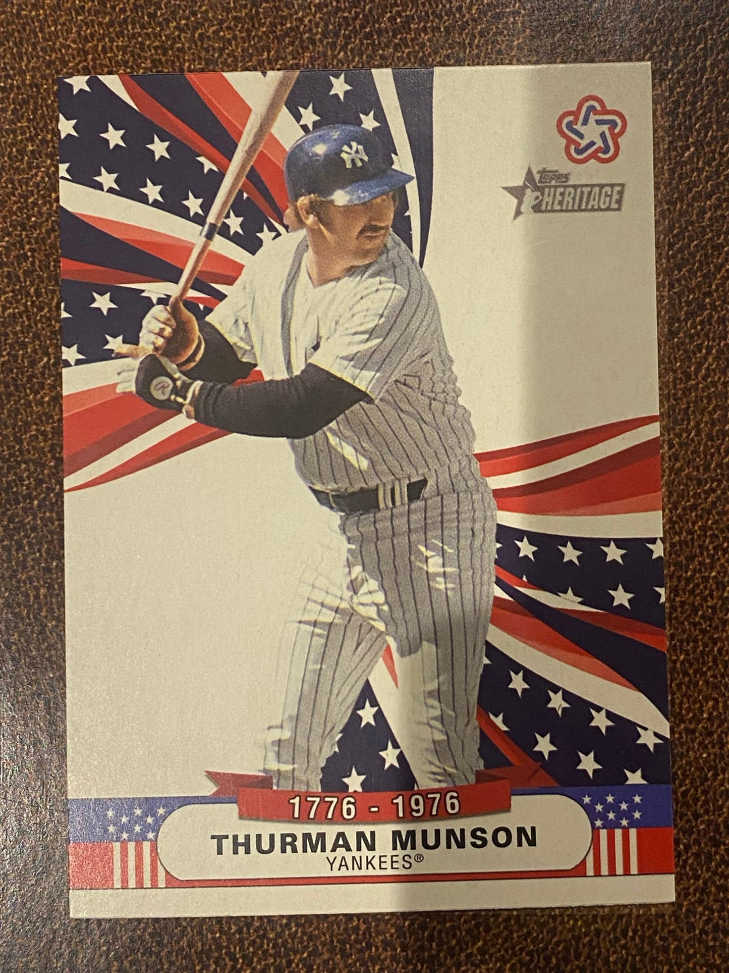 Thurman Munson - 2025 Topps Heritage High Number - Bicentennial Stars Insert - Yankees