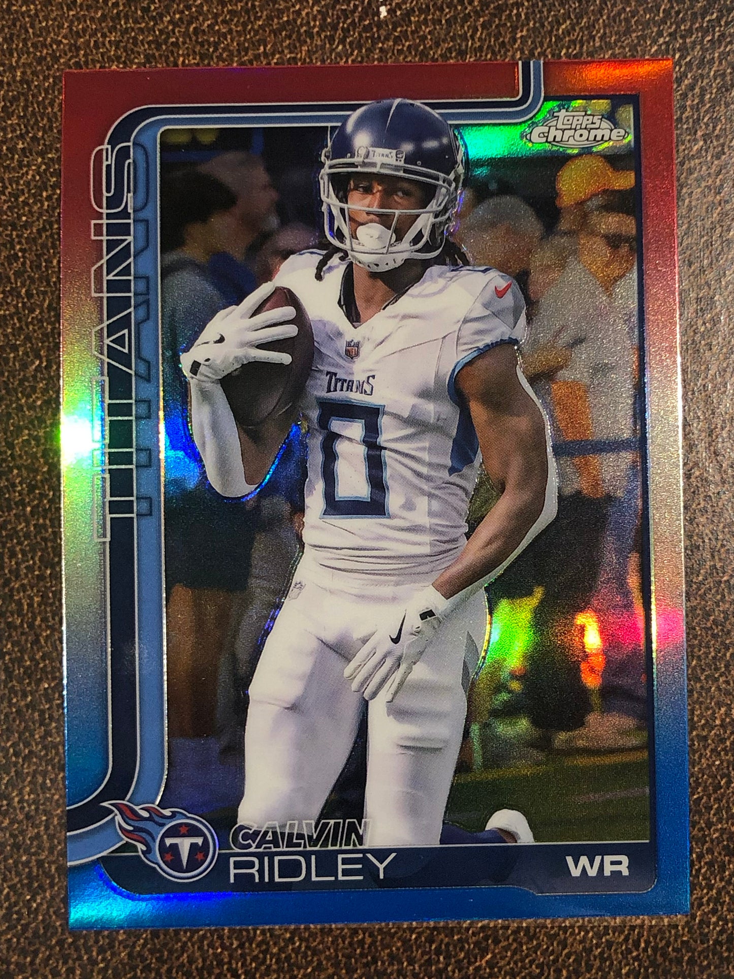 Calvin Ridley - 2025 Topps Chrome - Red, White and Blue Refractor - Titans