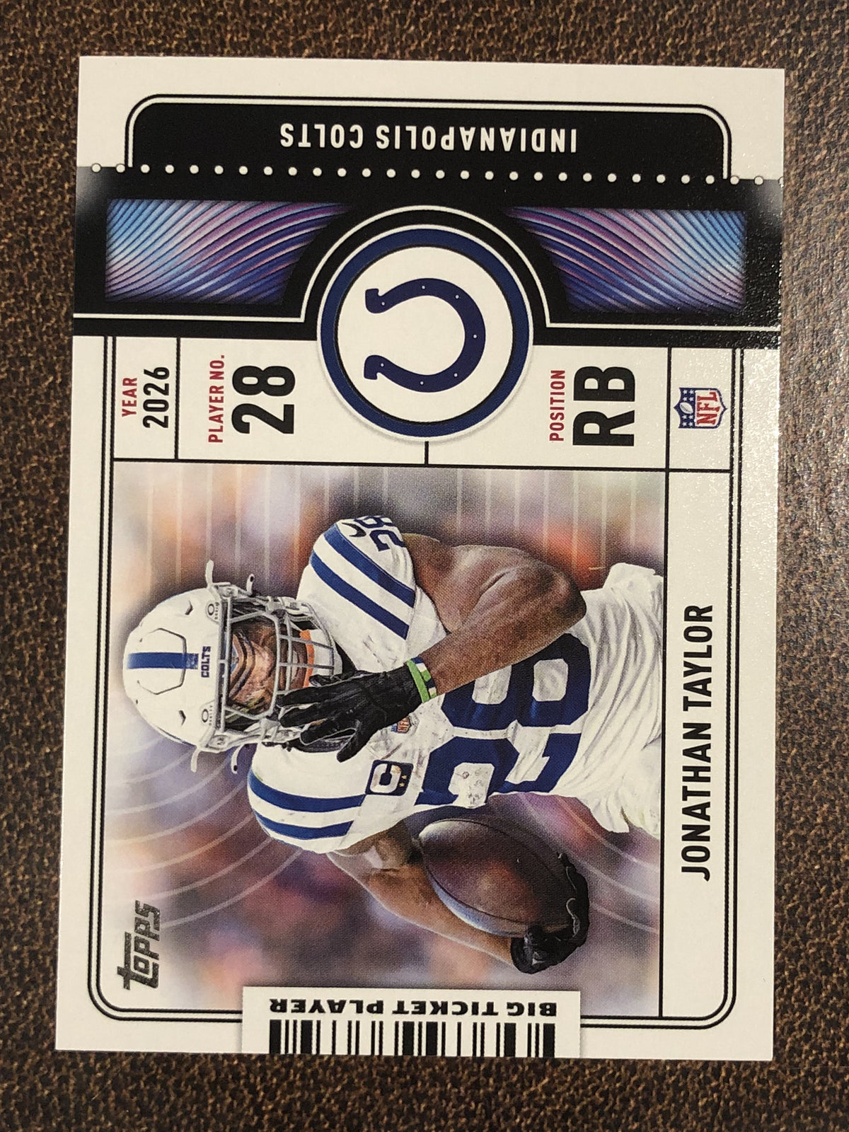 Jonathan Taylor - 2026 Topps Flagship - Big Ticket Player Insert - Colts