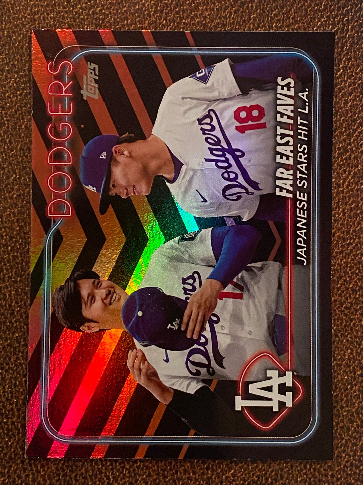 Shohei Ohtani / Yoshinobu Yamamoto - 2024 Topps Update - Holiday Parallel - Dodgers