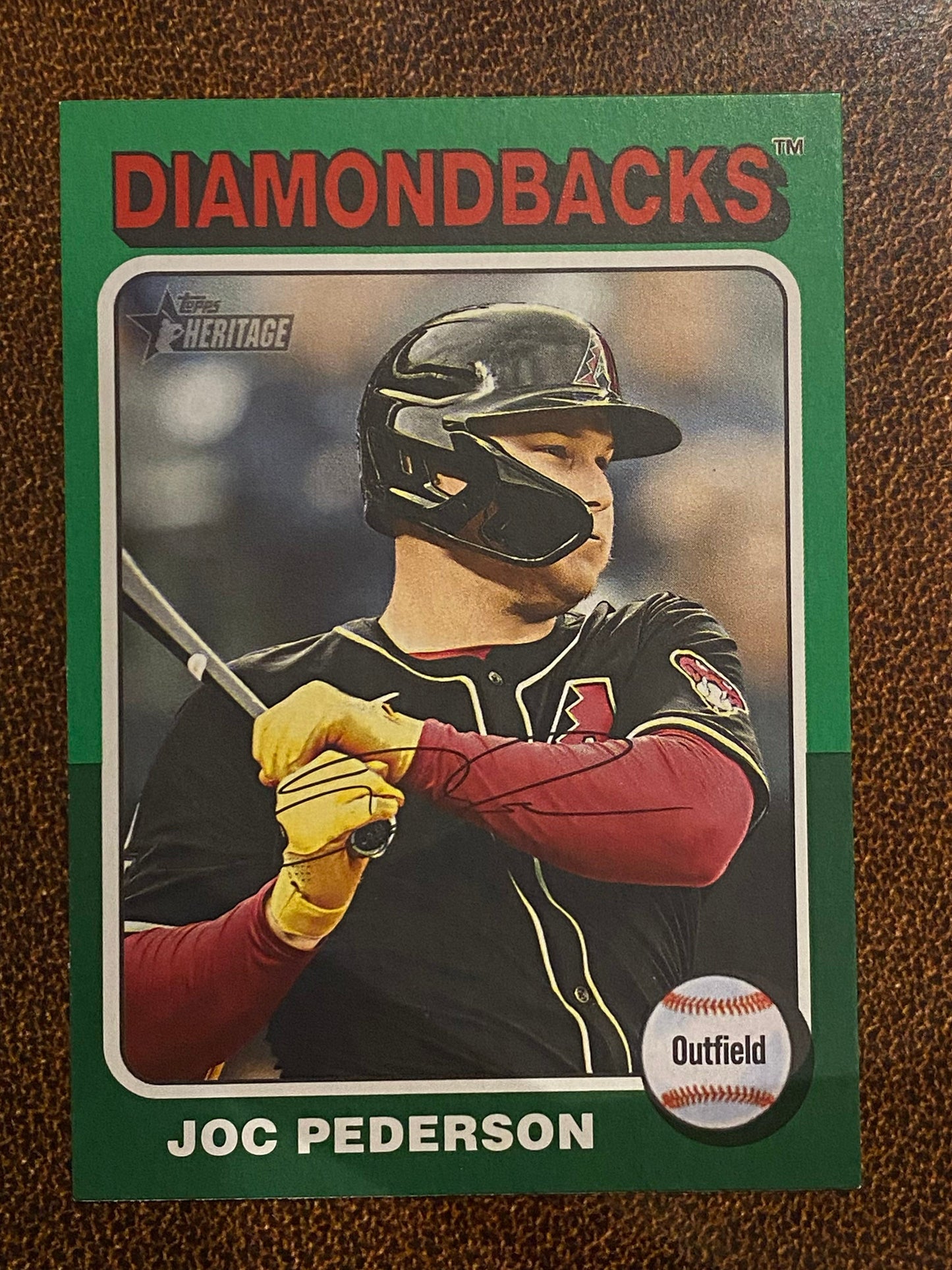 Joc Pederson - 2024 Topps Heritage High Number - Green Border - Diamondbacks
