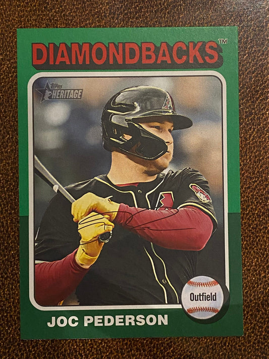 Joc Pederson - 2024 Topps Heritage High Number - Green Border - Diamondbacks