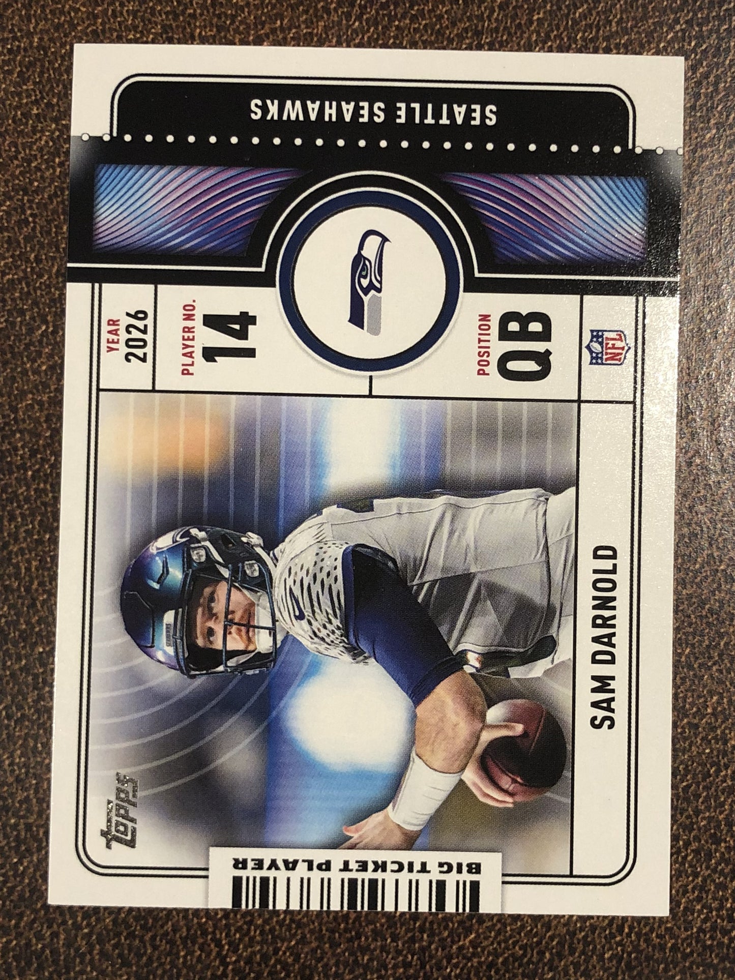Sam Darnold - 2026 Topps Flagship - Big Ticket Player Insert - Seahawks