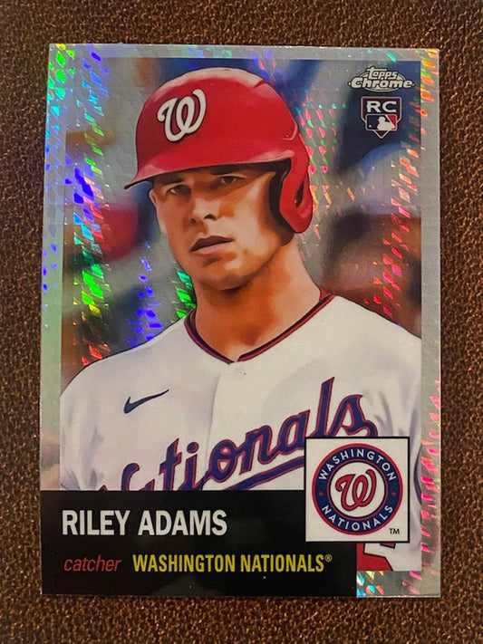 Riley Adams - 2022 Topps Chrome Platinum Anniversary - Prism Refractor - Nationals