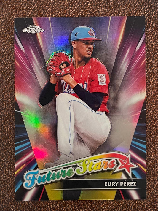 Eury Perez - 2024 Topps Chrome - Future Stars Insert - Marlins