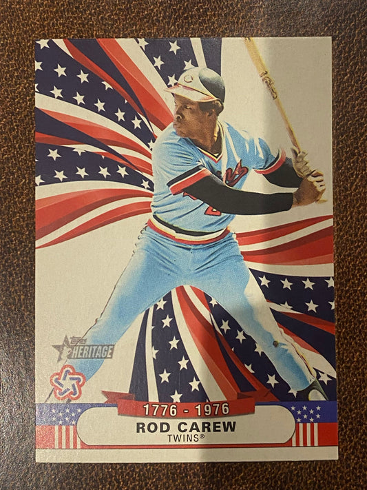 Rod Carew - 2025 Topps Heritage High Number - Bicentennial Stars Insert - Twins
