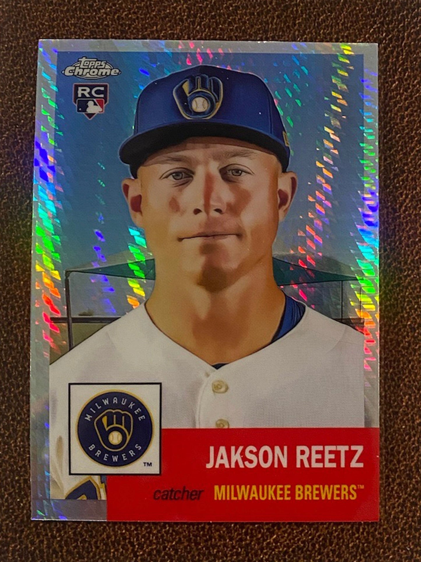 Jakson Reetz - 2022 Topps Chrome Platinum Anniversary - Prism Refractor - Brewers