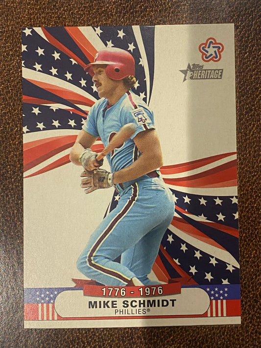 Mike Schmidt - 2025 Topps Heritage High Number - Bicentennial Stars Insert - Phillies